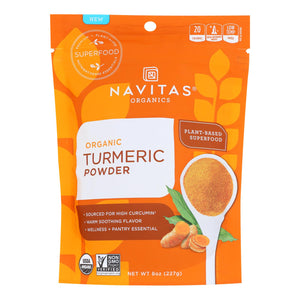 Navitas Organics Turmeric Powder  - Case Of 6 - 8 Oz - Vita-Shoppe.com
