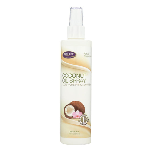 Life-flo 100% Pure Fractionated Coconut Oil Spray Skin Care  - 1 Each - 8 Oz - Vita-Shoppe.com