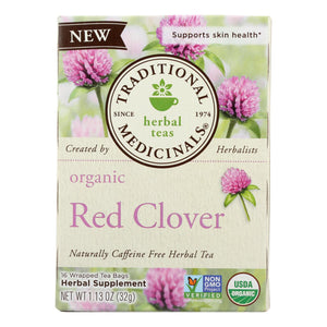 Traditional Medicinals - Herb Tea Red Clover - Case Of 6 - 16 Bag - Vita-Shoppe.com