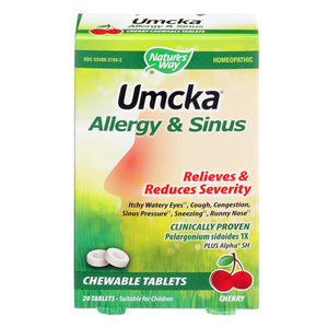 Nature's Way - Umcka Allergy & Sinus - 1 Each - 20 Tab - Vita-Shoppe.com