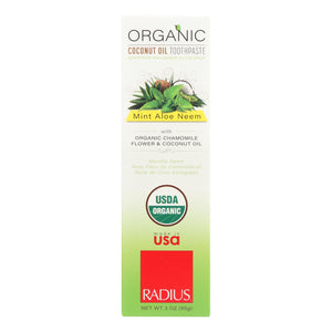 Radius Whitening Mint Aloe Neem Toothpaste  - 1 Each - 3 Oz - Vita-Shoppe.com