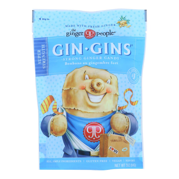 Ginger People - Gin Gins Ginger Candy - The Traveler's Candy - Case Of 12 - 3 Oz. - Vita-Shoppe.com
