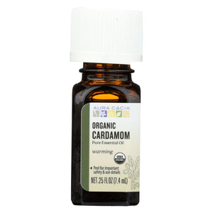 Aura Cacia Essential Oil - Cardamom - Case Of 1 - .25 Fl Oz. - Vita-Shoppe.com