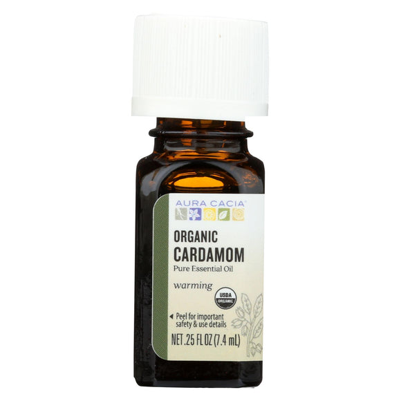 Aura Cacia Essential Oil - Cardamom - Case Of 1 - .25 Fl Oz. - Vita-Shoppe.com