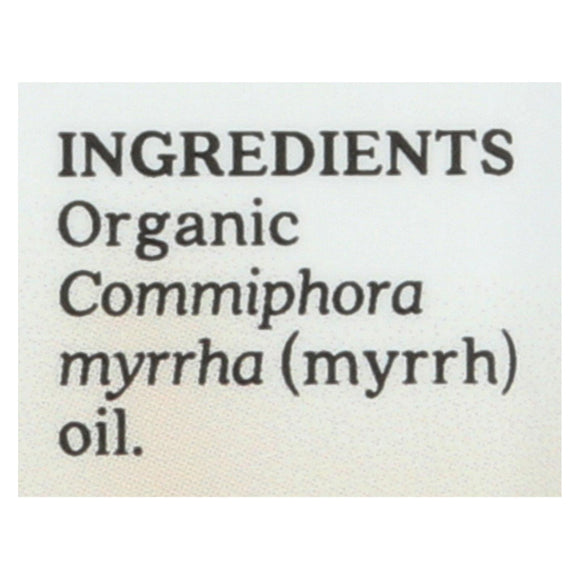 Aura Cacia Essential Oil - Myrrh - Case Of 1 - .25 Fl Oz. - Vita-Shoppe.com
