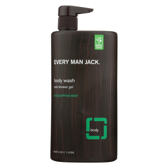 Every Man Jack Body Wash Eucalyptus Mint Body Wash -  33.8 Fl Oz. - Vita-Shoppe.com