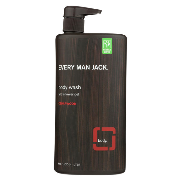 Every Man Jack Body Wash Cedarwood Body Wash -  33.8 Fl Oz. - Vita-Shoppe.com