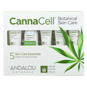 Andalou Naturals - Cannacell Botanical Skin Care Kit - 5 Count - Vita-Shoppe.com