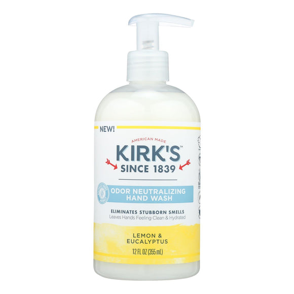 Kirk's Natural - Hand Soap Lemon Eucalyptus - 12 Fz - Vita-Shoppe.com