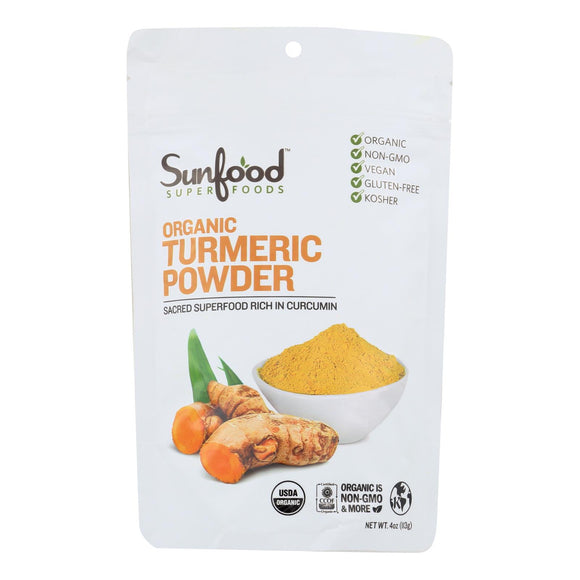Sunfood - Turmeric Powder - 1 Each -4 Oz - Vita-Shoppe.com
