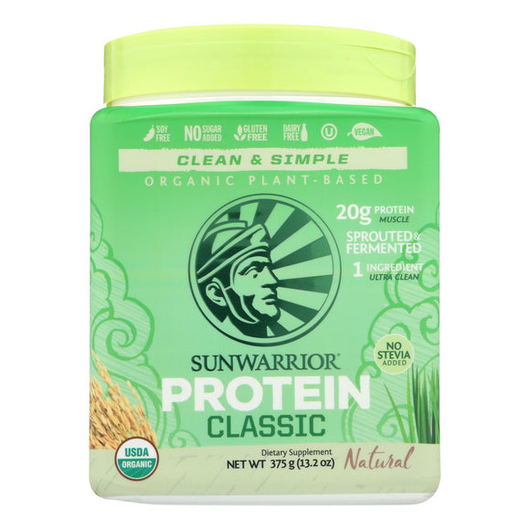 Sunwarrior - Protein Organic Classic Natural - 375 Grm - Vita-Shoppe.com