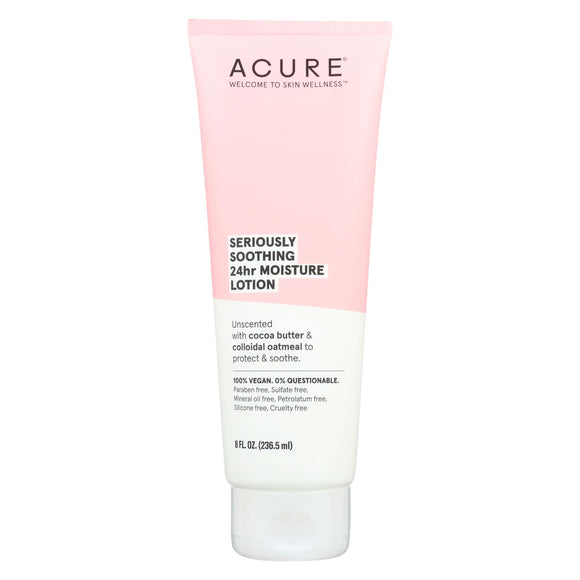 Acure - Lotion - Seriously Soothing 24 Hour Moisture - Unscented With Cocoa Butter - 8 Fl Oz. - Vita-Shoppe.com