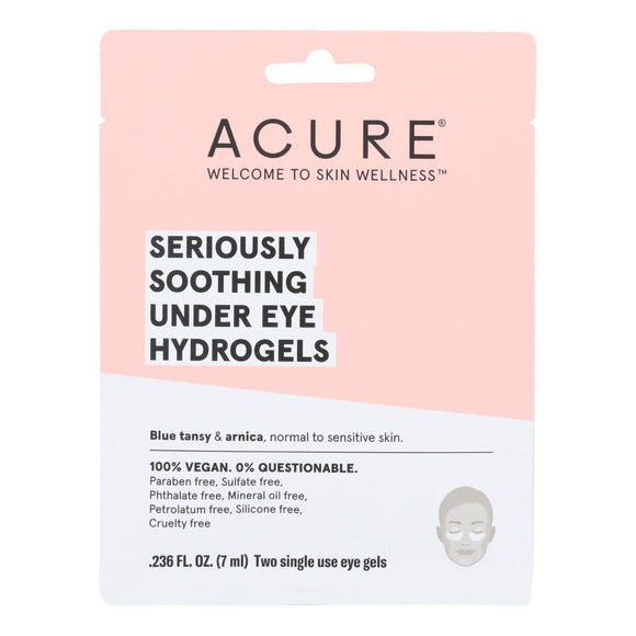 Acure - Seriously Soothing Under Eye Hydrogels - Case Of 12 - 0.236 Fl Oz. - Vita-Shoppe.com