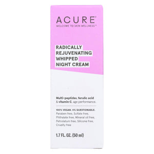 Acure - Whipped Night Cream - Radically Rejuvenating - 1.7 Fl Oz. - Vita-Shoppe.com