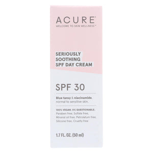 Acure - Spf 30 Day Cream - Seriously Soothing - 1.7 Fl Oz. - Vita-Shoppe.com