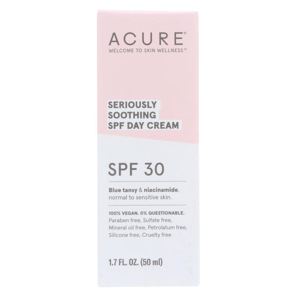 Acure - Spf 30 Day Cream - Seriously Soothing - 1.7 Fl Oz. - Vita-Shoppe.com