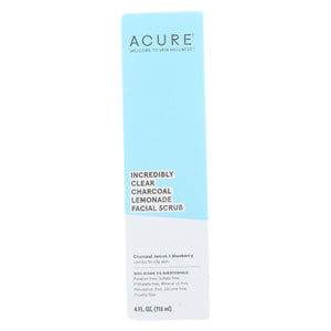 Acure - Charcoal Lemonade Facial Scrub - Incredibly Clear - 4 Fl Oz. - Vita-Shoppe.com
