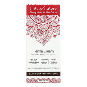 Tints Of Nature - Henna Cream Dark Brown - 2.46 Fz - Vita-Shoppe.com