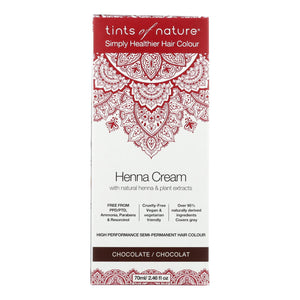 Tints Of Nature - Henna Cream Chocolate - 2.46 Fz - Vita-Shoppe.com