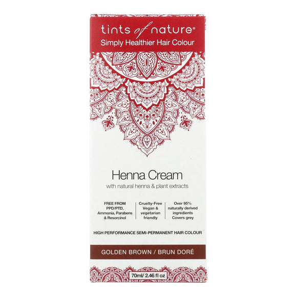 Tints Of Nature - Henna Cream Golden Brown - 2.46 Fz - Vita-Shoppe.com