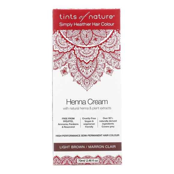 Tints Of Nature - Henna Cream Light Brown - 2.46 Fz - Vita-Shoppe.com