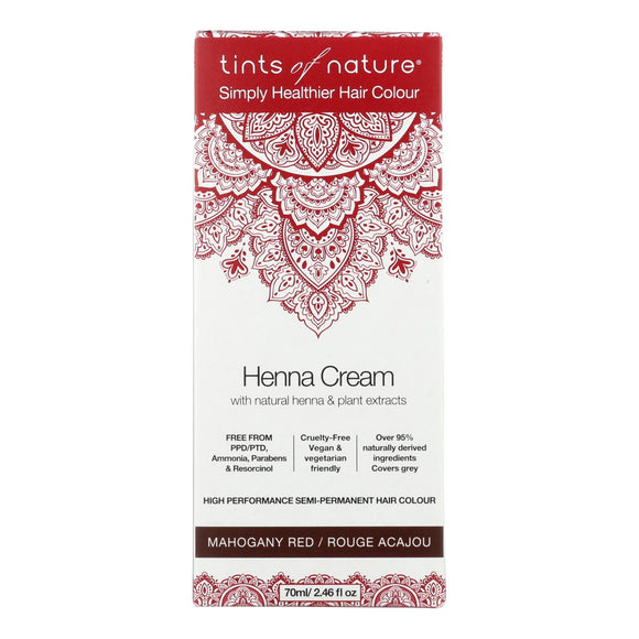 Tints Of Nature - Henna Cream Mahogany Red - 2.46 Fz - Vita-Shoppe.com