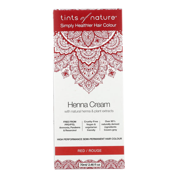 Tints Of Nature - Henna Cream Red - 2.46 Fz - Vita-Shoppe.com