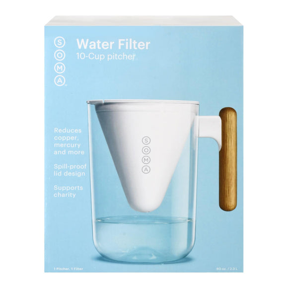 Soma - Water Pitchr Filt 10c Wht - Case Of 2 - 80 Oz - Vita-Shoppe.com