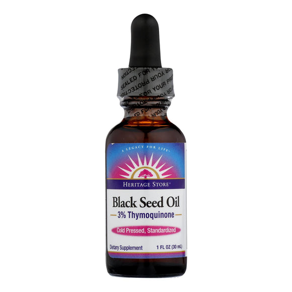 Heritage Store - Black Seed Oil - 1 Each - 1 Fz - Vita-Shoppe.com