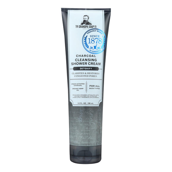 Grandpa Soap - Shower Cream Charcoal - 1 Each - 9.5 Oz - Vita-Shoppe.com