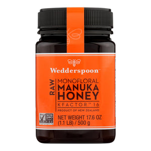 Wedderspoon Manuka Honey, Kfactor 16,  - Case Of 6 - 17.6 Oz - Vita-Shoppe.com