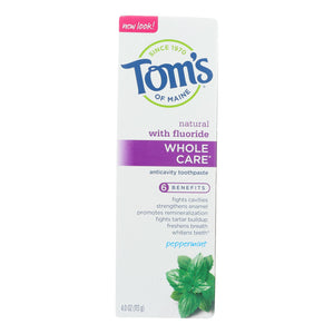 Tom's Of Maine - Tp Whole Care Ppmnt Fluor - Case Of 6 - 4 Oz - Vita-Shoppe.com