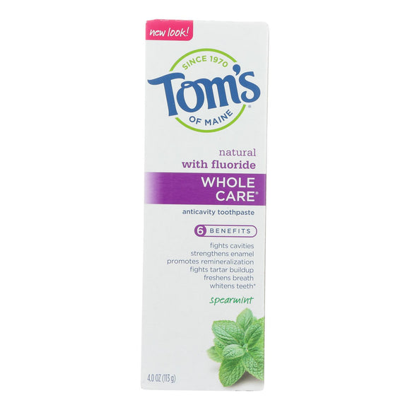 Tom's Of Maine - Tp Whole Care Sprmnt Fluor - Case Of 6 - 4 Oz - Vita-Shoppe.com