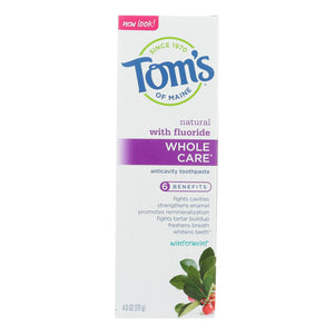 Tom's Of Maine - Tp Whole Care Wntrmnt Fluor - Case Of 6 - 4 Oz - Vita-Shoppe.com