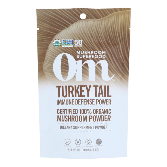 Om - Trkey Tail Organic Powder 100grm - 1 Each - 3.5 Oz - Vita-Shoppe.com