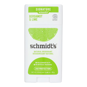 Schmidt's - Deodorant Brgmnt&lme Stk - 1 Each - 2.65 Oz - Vita-Shoppe.com