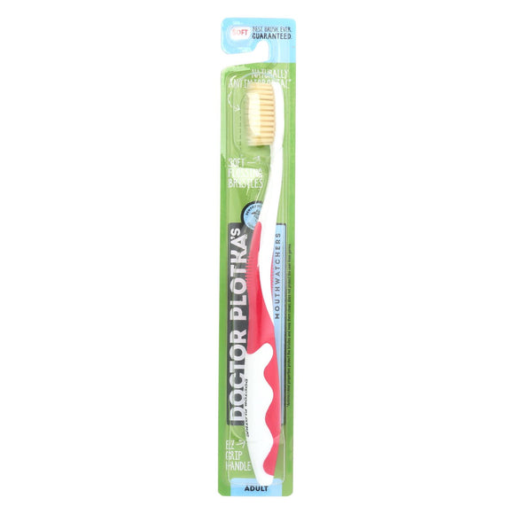Mouth Watchers A-b Adult Red Toothbrush - 1 Each - Ct - Vita-Shoppe.com