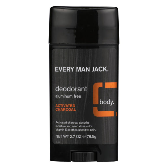 Every Man Jack - Deodorant Activated Charcoal - 1 Each - 2.7 Oz - Vita-Shoppe.com