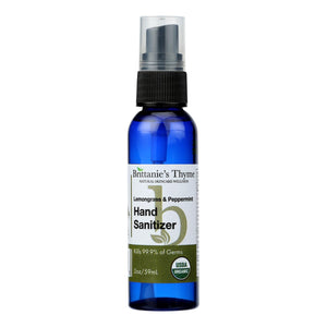 Brittanie's Thyme - Organic Hand Sanitizer - Lemongrass - 2 Oz. - Vita-Shoppe.com