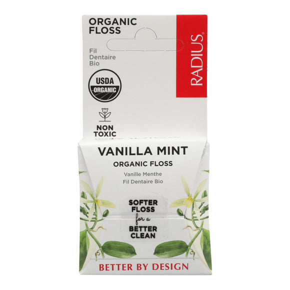 Radius - Organic Floss Vanilla Mint  - 55 Yd - Vita-Shoppe.com