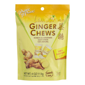 Prince Of Peace - Chews Ginger Lemon - 1 Each - 4 Oz - Vita-Shoppe.com