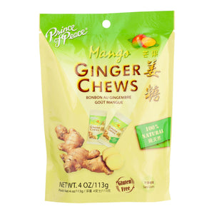 Prince Of Peace - Chews Ginger Mango - 1 Each - 4 Oz - Vita-Shoppe.com