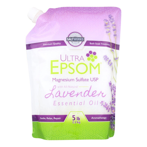 Ultra Epsom - Epson Salt Lavender - 1 Each - 5 Lb - Vita-Shoppe.com