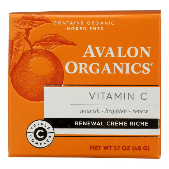Avalon Organics - Face Creme Vit/c Rnew Rch - 1 Each-1.7 Oz - Vita-Shoppe.com