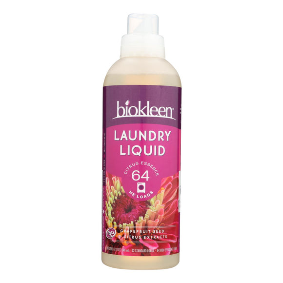 Biokleen - Laundry Liquid Citrus - Case Of 6-32 Fz - Vita-Shoppe.com