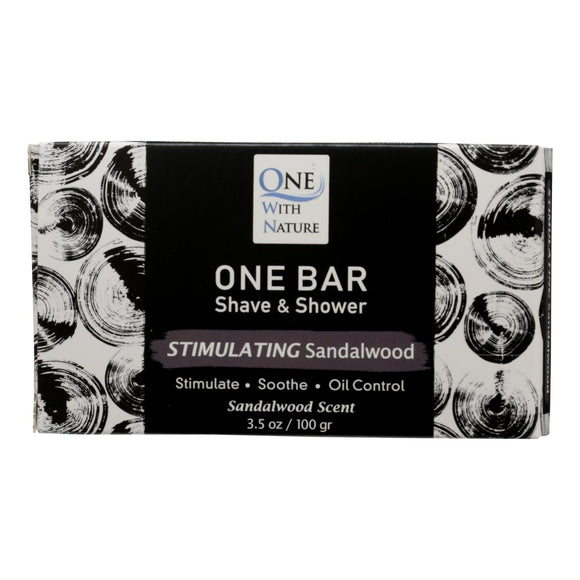 One With Nature - One Bar Stimulatng Sndlwd - Case Of 3-3.5 Oz - Vita-Shoppe.com