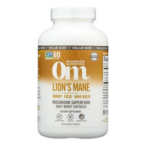 Om - Mush Sprfd Lions Mane - 1 Each-180 Ct - Vita-Shoppe.com