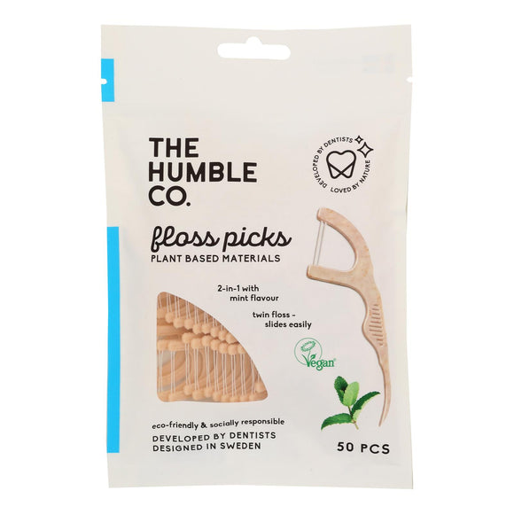 Humble Co - Floss Pks Mint Ecofriendly - Case Of 4-50 Ct - Vita-Shoppe.com