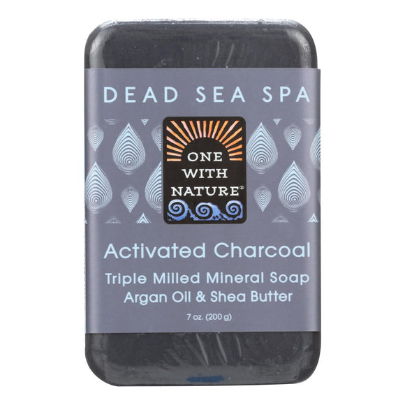 One With Nature - Bar Soap Actvtd Charcoal - 1 Each 1-7 Oz - Vita-Shoppe.com