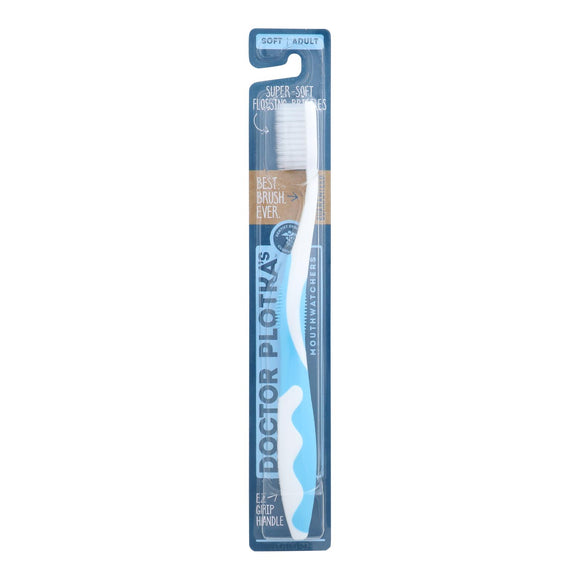 Doctor Plotka's - Toothbrush Adult Blue - Case Of 6-1 Ct - Vita-Shoppe.com